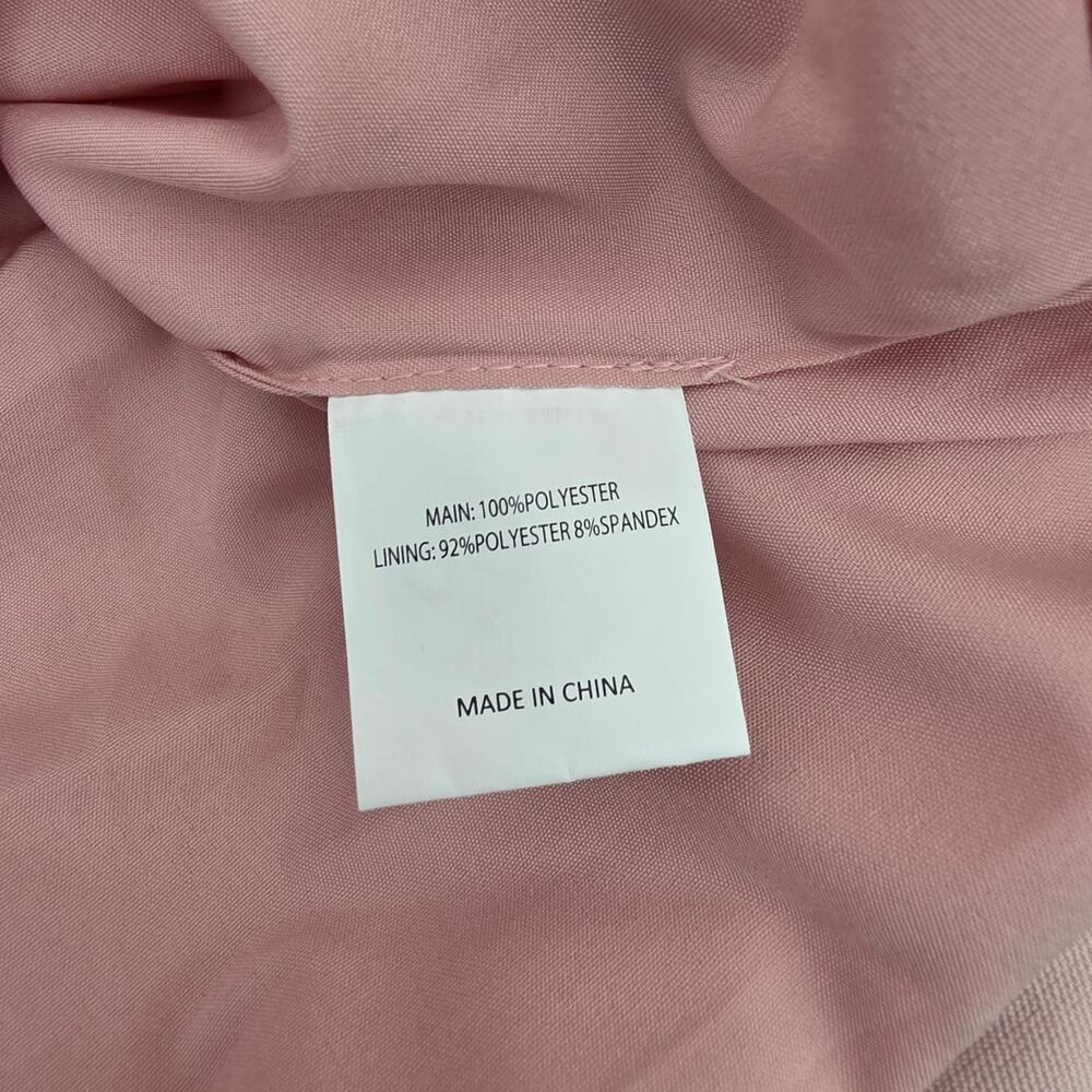 Showpo Olympia Red Pink Colorblock Strapless Draped Mini Party Dress NWT US 10 - Picture 14 of 15